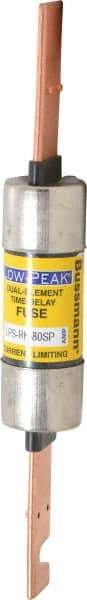 Cooper Bussmann - 300 VDC, 600 VAC, 80 Amp, Time Delay General Purpose Fuse - Bolt-on Mount, 7-7/8" OAL, 100 at DC, 300 at AC (RMS) kA Rating, 1-5/16" Diam - Benchmark Tooling