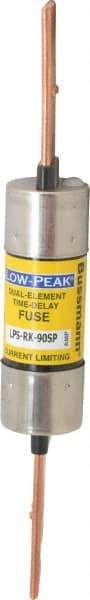 Cooper Bussmann - 300 VDC, 600 VAC, 90 Amp, Time Delay General Purpose Fuse - Bolt-on Mount, 7-7/8" OAL, 100 at DC, 300 at AC (RMS) kA Rating, 1-5/16" Diam - Benchmark Tooling