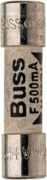 Cooper Bussmann - 250 VAC, 32 VDC, 0.5 Amp, Fast-Acting Miniature Ceramic Fuse - 20mm OAL, 5mm Diam - Benchmark Tooling