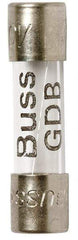 Cooper Bussmann - 250 VAC, 32 VDC, 0.125 Amp, Fast-Acting Miniature Glass Fuse - 20mm OAL, 5mm Diam - Benchmark Tooling