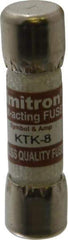 Cooper Bussmann - 600 VAC, 8 Amp, Fast-Acting General Purpose Fuse - Fuse Holder Mount, 1-1/2" OAL, 100 at AC kA Rating, 13/32" Diam - Benchmark Tooling