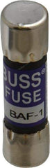 Cooper Bussmann - 250 VAC, 1 Amp, Fast-Acting General Purpose Fuse - Fuse Holder Mount, 1-1/2" OAL, 10 at 125 V kA Rating, 13/32" Diam - Benchmark Tooling