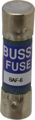 Cooper Bussmann - 250 VAC, 6 Amp, Fast-Acting General Purpose Fuse - Fuse Holder Mount, 1-1/2" OAL, 10 at 125 V kA Rating, 13/32" Diam - Benchmark Tooling