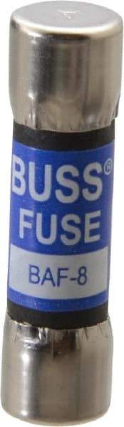 Cooper Bussmann - 250 VAC, 8 Amp, Fast-Acting General Purpose Fuse - Fuse Holder Mount, 1-1/2" OAL, 10 at 125 V kA Rating, 13/32" Diam - Benchmark Tooling