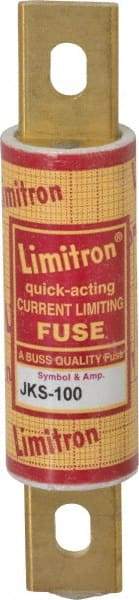 Cooper Bussmann - 600 VAC, 100 Amp, Fast-Acting General Purpose Fuse - Bolt-on Mount, 4-5/8" OAL, 200 (RMS) kA Rating, 1-1/8" Diam - Benchmark Tooling