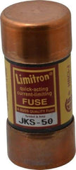 Cooper Bussmann - 600 VAC, 50 Amp, Fast-Acting General Purpose Fuse - Fuse Holder Mount, 2-3/8" OAL, 200 (RMS) kA Rating, 1-1/16" Diam - Benchmark Tooling