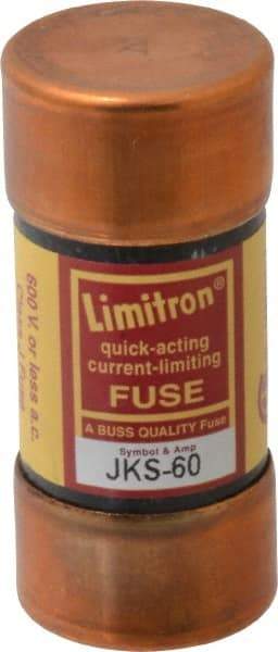 Cooper Bussmann - 600 VAC, 60 Amp, Fast-Acting General Purpose Fuse - Fuse Holder Mount, 2-3/8" OAL, 200 (RMS) kA Rating, 1-1/16" Diam - Benchmark Tooling