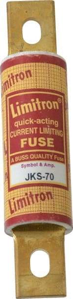 Cooper Bussmann - 600 VAC, 70 Amp, Fast-Acting General Purpose Fuse - Bolt-on Mount, 4-5/8" OAL, 200 (RMS) kA Rating, 1-1/8" Diam - Benchmark Tooling