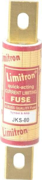 Cooper Bussmann - 600 VAC, 80 Amp, Fast-Acting General Purpose Fuse - Bolt-on Mount, 4-5/8" OAL, 200 (RMS) kA Rating, 1-1/8" Diam - Benchmark Tooling