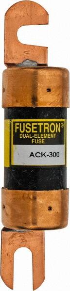 Cooper Bussmann - 300 Amp Time Delay Fast-Acting Forklift & Truck Fuse - 80VAC, 80VDC, 4.71" Long x 1" Wide, Littelfuse CCK300, Bussman ACK-300, Ferraz Shawmut ACK300 - Benchmark Tooling