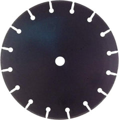 Disston - 12" Diam, 3/4 & 1" Arbor Hole Diam, Wet & Dry Cut Saw Blade - Tungsten Carbide-Tipped, Standard Round Arbor - Benchmark Tooling