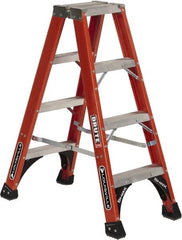 Louisville - 15 Steps, 16' High, Type IAA Rating, Fiberglass Step Ladder - Benchmark Tooling