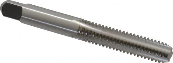 Kennametal - 5/16-18 UNC 2B 4 Flute Bright Finish High Speed Steel Straight Flute Standard Hand Tap - Bottoming, Right Hand Thread, 2.72" OAL, 1-1/8" Thread Length, H5 Limit, Oversize - Exact Industrial Supply