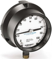 Ashcroft - 6" Dial, 1/4 Thread, 0-300 Scale Range, Pressure Gauge - Benchmark Tooling