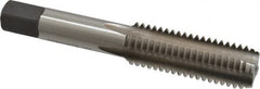Kennametal - 5/8-11 UNC 2B 4 Flute Bright Finish High Speed Steel Straight Flute Standard Hand Tap - Bottoming, Right Hand Thread, 3.81" OAL, 1.813" Thread Length, H5 Limit, Oversize - Exact Industrial Supply