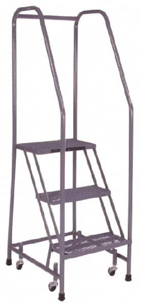 Cotterman - 60" 3 Step Ladder - 350 Lb Capacity, 30" Platform Height, 20" Base Width x 26" Depth, Grip Strut - Benchmark Tooling