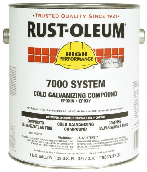 Rust-Oleum - 1 Gal Zinc Cold Galvanizing Compound - Comes in Pail - Benchmark Tooling