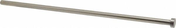 Gibraltar - 13/32" Pin Diam, 11/16" Head Diam x 1/4" Head Height, 14" OAL, Straight Ejector Pin - Steel, 13-3/4" Pin Length - Benchmark Tooling