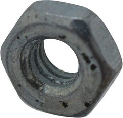 Value Collection - M2.5x0.45 Steel Right Hand Hex Nut - 4mm Across Flats, 1.6mm High, Zinc-Plated Finish - Benchmark Tooling