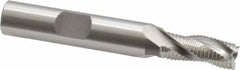 OSG - 5/16" Diam, Fine Pitch, 3/4" LOC, 3 Flute Cobalt Roughing Square End Mill - Uncoated, 2-1/2" OAL, 3/8" Shank Diam, Single End, 30° Helix - Benchmark Tooling