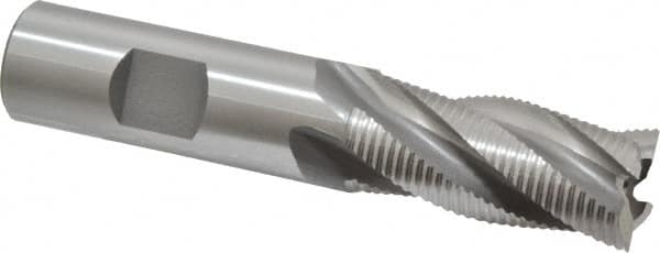 OSG - 3/4" Diam, Fine Pitch, 1-5/8" LOC, 4 Flute Cobalt Roughing Square End Mill - Uncoated, 3-7/8" OAL, 3/4" Shank Diam, Single End, 30° Helix - Benchmark Tooling