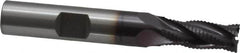 OSG - 1/4" Diam, Fine Pitch, 1/4" LOC, 3 Flute Cobalt Roughing Square End Mill - Uncoated, 2-1/16" OAL, 3/8" Shank Diam, Single End, Centercutting, 25° Helix - Benchmark Tooling