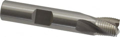 OSG - 3/8" Diam, Fine Pitch, 3/8" LOC, 3 Flute Cobalt Roughing Square End Mill - Uncoated, 2-5/32" OAL, 3/8" Shank Diam, Single End, Centercutting, 25° Helix - Benchmark Tooling