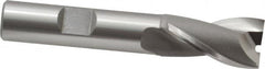 OSG - 5/8", 1-1/8" LOC, 1/2" Shank Diam, 3-1/8" OAL, 2 Flute, Cobalt Square End Mill - Single End, Uncoated, Spiral Flute, 30° Helix, Centercutting, Right Hand Cut, Right Hand Flute, Series 520 - Benchmark Tooling