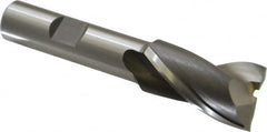 OSG - 3/4", 1-5/16" LOC, 1/2" Shank Diam, 3-5/16" OAL, 2 Flute, Cobalt Square End Mill - Single End, Uncoated, Spiral Flute, 30° Helix, Centercutting, Right Hand Cut, Right Hand Flute, Series 520 - Benchmark Tooling