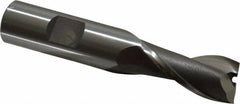 OSG - 5/8", 1-5/16" LOC, 5/8" Shank Diam, 3-7/16" OAL, 2 Flute, Cobalt Square End Mill - Single End, Uncoated, Spiral Flute, 30° Helix, Centercutting, Right Hand Cut, Right Hand Flute, Series 520 - Benchmark Tooling