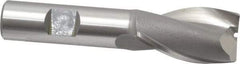 OSG - 7/8", 1-1/2" LOC, 5/8" Shank Diam, 3-5/8" OAL, 2 Flute, Cobalt Square End Mill - Single End, Uncoated, Spiral Flute, 30° Helix, Centercutting, Right Hand Cut, Right Hand Flute, Series 520 - Benchmark Tooling