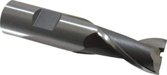 OSG - 3/4", 1-5/16" LOC, 3/4" Shank Diam, 3-9/16" OAL, 2 Flute, Cobalt Square End Mill - Single End, Uncoated, Spiral Flute, 30° Helix, Centercutting, Right Hand Cut, Right Hand Flute, Series 520 - Benchmark Tooling