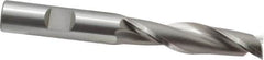 OSG - 1/2", 2" LOC, 1/2" Shank Diam, 4" OAL, 2 Flute, Cobalt Square End Mill - Single End, Uncoated, Spiral Flute, 30° Helix, Centercutting, Right Hand Cut, Right Hand Flute, Series 525 - Benchmark Tooling