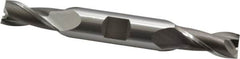 OSG - 13/32", 13/16" LOC, 1/2" Shank Diam, 3-3/4" OAL, 2 Flute, Cobalt Square End Mill - Double End, Uncoated, Spiral Flute, 30° Helix, Centercutting, Right Hand Cut, Right Hand Flute, Series 522 - Benchmark Tooling