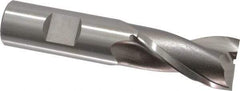 OSG - 1-1/2" LOC, 3/4" Shank Diam, 3-3/4" OAL, 2 Flute, Cobalt Square End Mill - Single End, Uncoated, Spiral Flute, 30° Helix, Centercutting, Right Hand Cut, Right Hand Flute, Series 580 - Benchmark Tooling