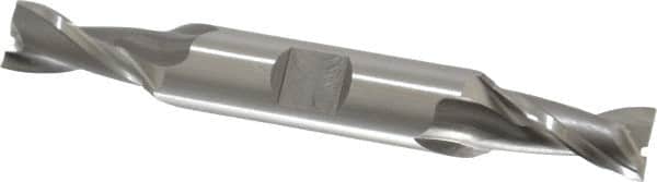 OSG - 10.5mm, 13/16" LOC, 1/2" Shank Diam, 3-3/4" OAL, 2 Flute, Cobalt Square End Mill - Double End, Uncoated, Spiral Flute, 30° Helix, Centercutting, Right Hand Cut, Right Hand Flute, Series 582 - Benchmark Tooling
