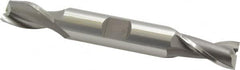 OSG - 11mm, 13/16" LOC, 1/2" Shank Diam, 3-3/4" OAL, 2 Flute, Cobalt Square End Mill - Double End, Uncoated, Spiral Flute, 30° Helix, Centercutting, Right Hand Cut, Right Hand Flute, Series 582 - Benchmark Tooling
