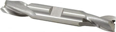 OSG - 12.5mm, 13/16" LOC, 1/2" Shank Diam, 3-3/4" OAL, 2 Flute, Cobalt Square End Mill - Double End, Uncoated, Spiral Flute, 30° Helix, Centercutting, Right Hand Cut, Right Hand Flute, Series 582 - Benchmark Tooling