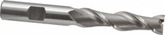 OSG - 1/2", 2" LOC, 1/2" Shank Diam, 4" OAL, 2 Flute, Cobalt Square End Mill - Single End, Uncoated, Spiral Flute, 45° Helix, Centercutting, Right Hand Cut, Right Hand Flute, Series 535 - Benchmark Tooling