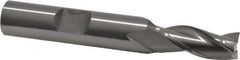 OSG - 5/16", 3/4" LOC, 3/8" Shank Diam, 2-1/2" OAL, 3 Flute, Cobalt Square End Mill - Single End, Uncoated, Spiral Flute, 30° Helix, Centercutting, Right Hand Cut, Right Hand Flute, Series 531 - Benchmark Tooling