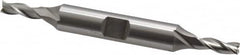 OSG - 3/16", 1/2" LOC, 3/8" Shank Diam, 3-1/4" OAL, 3 Flute, Cobalt Square End Mill - Double End, Uncoated, Spiral Flute, 30° Helix, Centercutting, Right Hand Cut, Right Hand Flute, Series 532 - Benchmark Tooling