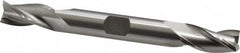 OSG - 3/8", 3/4" LOC, 3/8" Shank Diam, 3-1/2" OAL, 3 Flute, Cobalt Square End Mill - Double End, Uncoated, Spiral Flute, 30° Helix, Centercutting, Right Hand Cut, Right Hand Flute, Series 532 - Benchmark Tooling