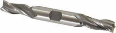 OSG - 7/16", 1" LOC, 1/2" Shank Diam, 4-1/8" OAL, 3 Flute, Cobalt Square End Mill - Double End, Uncoated, Spiral Flute, 30° Helix, Centercutting, Right Hand Cut, Right Hand Flute, Series 532 - Benchmark Tooling