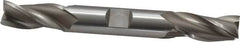 OSG - 1/2", 1" LOC, 1/2" Shank Diam, 4-1/8" OAL, 3 Flute, Cobalt Square End Mill - Double End, Uncoated, Spiral Flute, 30° Helix, Centercutting, Right Hand Cut, Right Hand Flute, Series 532 - Benchmark Tooling
