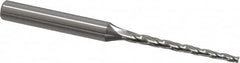 OSG - 1° Taper Angle per Side, 1/16" Small End Diam, 1" LOC, Cobalt 3 Flute Tapered Square End Mill - 2-1/4" OAL, 3/16" Shank Diam, Spiral Flute, 25° Helix - Benchmark Tooling