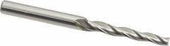 OSG - 1° Taper Angle per Side, 1/8" Small End Diam, 1" LOC, Cobalt 3 Flute Tapered Square End Mill - 2-1/4" OAL, 3/16" Shank Diam, Spiral Flute, 25° Helix - Benchmark Tooling