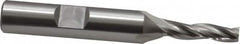 OSG - 1° Taper Angle per Side, 3/16" Small End Diam, 3/4" LOC, Cobalt 3 Flute Tapered Square End Mill - 2-5/8" OAL, 3/8" Shank Diam, Spiral Flute, 25° Helix - Benchmark Tooling