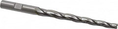 OSG - 1° Taper Angle per Side, 1/4" Small End Diam, 3-1/4" LOC, Cobalt 3 Flute Tapered Square End Mill - 5" OAL, 3/8" Shank Diam, Spiral Flute, 25° Helix - Benchmark Tooling