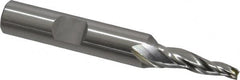 OSG - 5° Taper Angle per Side, 1/8" Small End Diam, 3/4" LOC, Cobalt 3 Flute Tapered Square End Mill - 2-5/8" OAL, 3/8" Shank Diam, Spiral Flute, 25° Helix - Benchmark Tooling