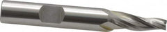 OSG - 5° Taper Angle per Side, 3/16" Small End Diam, 3/4" LOC, Cobalt 3 Flute Tapered Square End Mill - 2-9/16" OAL, 3/8" Shank Diam, Spiral Flute, 25° Helix - Benchmark Tooling